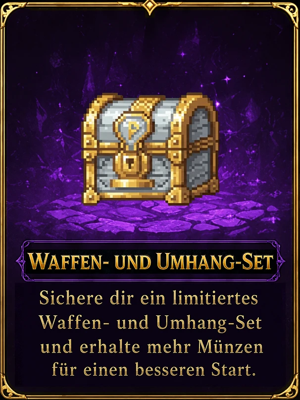 Waffen- und Umhang-Set