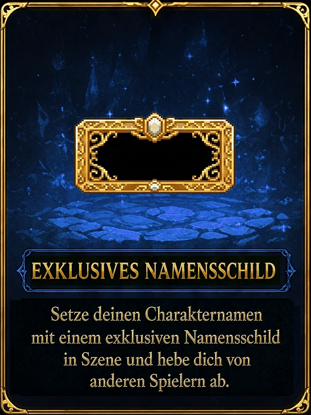 Exklusives Namensschild