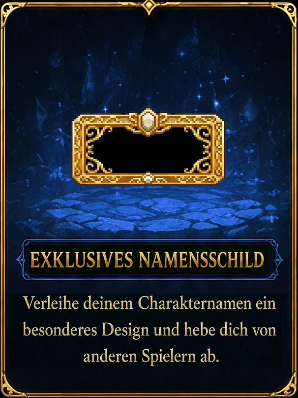Exklusives Namensschild